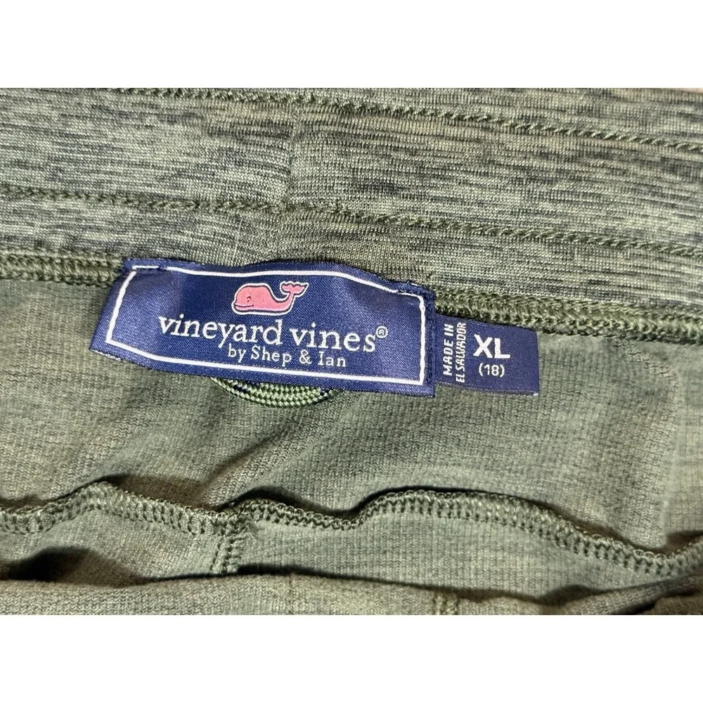Vineyard Vines Lounge Pants Youths XL Heathered Green Joggers Comfort EUC - Picture 2 of 11